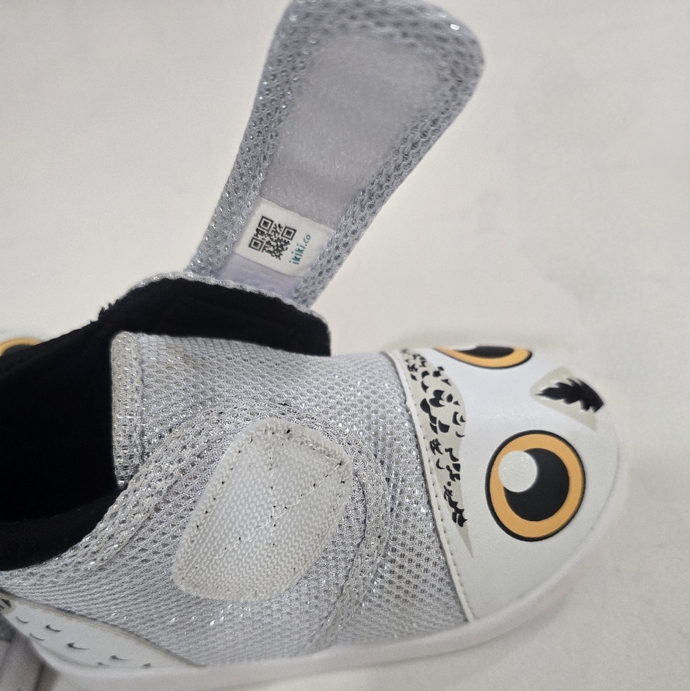 iKiKi Snowy Owl Toddler Shoes Sparkly White - Toddler Size 8 - Picture 7 of 11